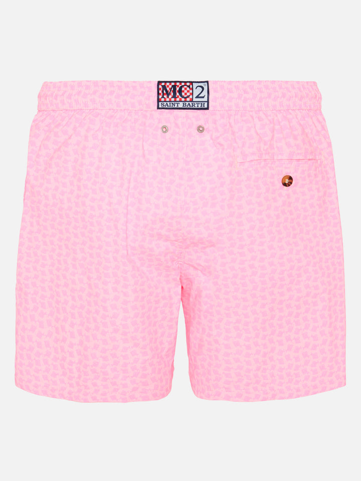 Short de bain Comfort Light à imprimé poissons 