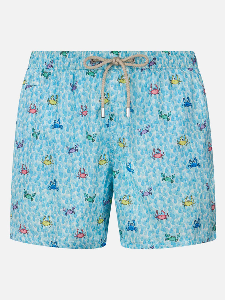 Costume mare Comfort Light con stampa granchi
