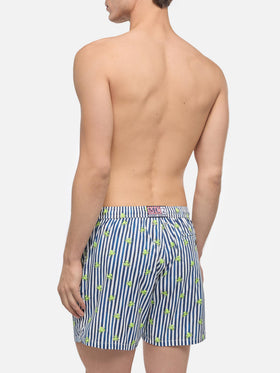 Comfort Light swim shorts with octopus print - MC2 Saint Barth