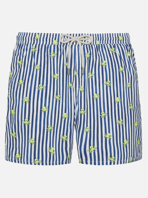 Comfort Light swim shorts with octopus print - MC2 Saint Barth
