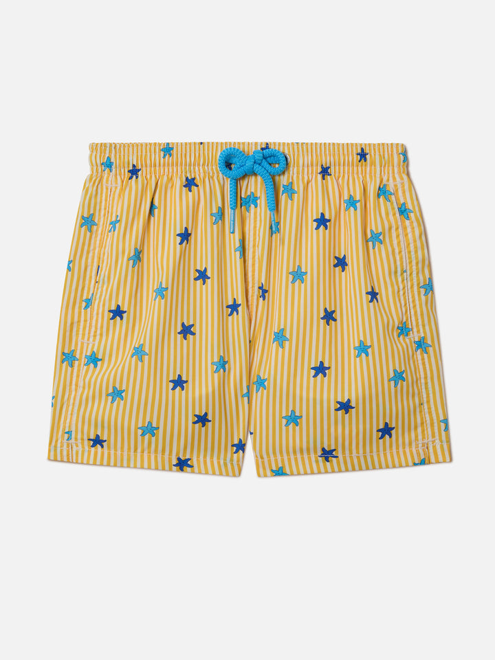 Costume da bagno da bambino Comfort Light Jr con stampa stelle marine