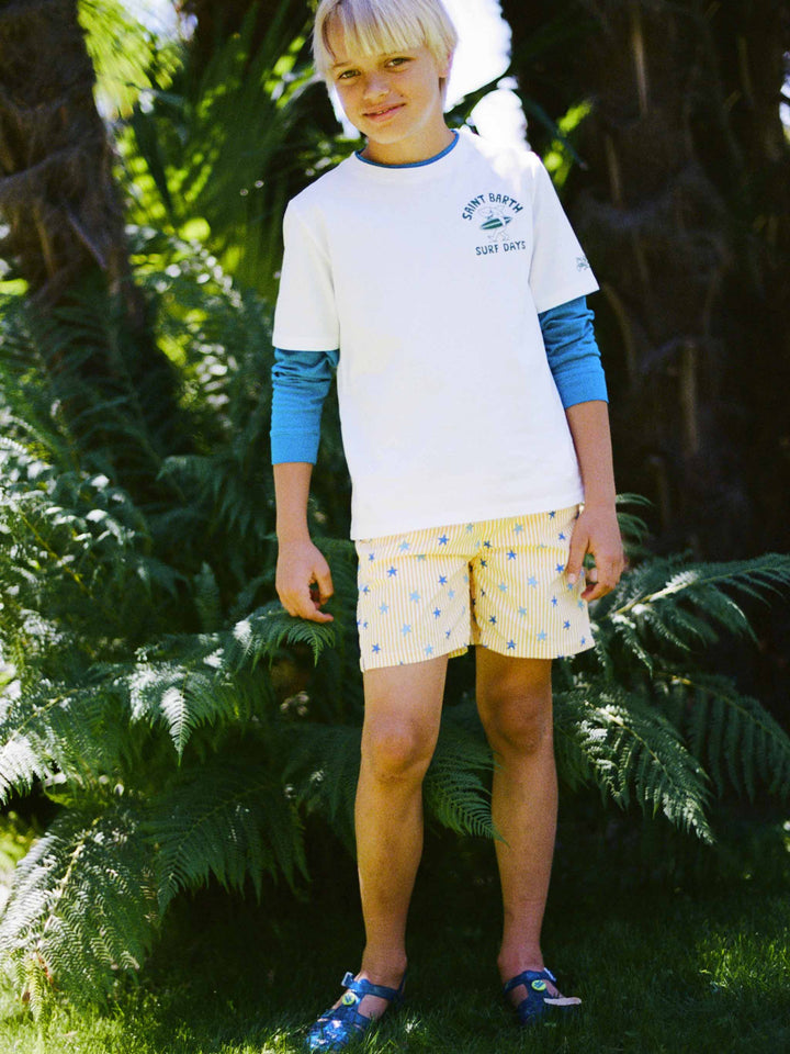 T-shirt enfant en coton épais bluette 