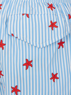 Comfort Light swim shorts with starfish print - MC2 Saint Barth