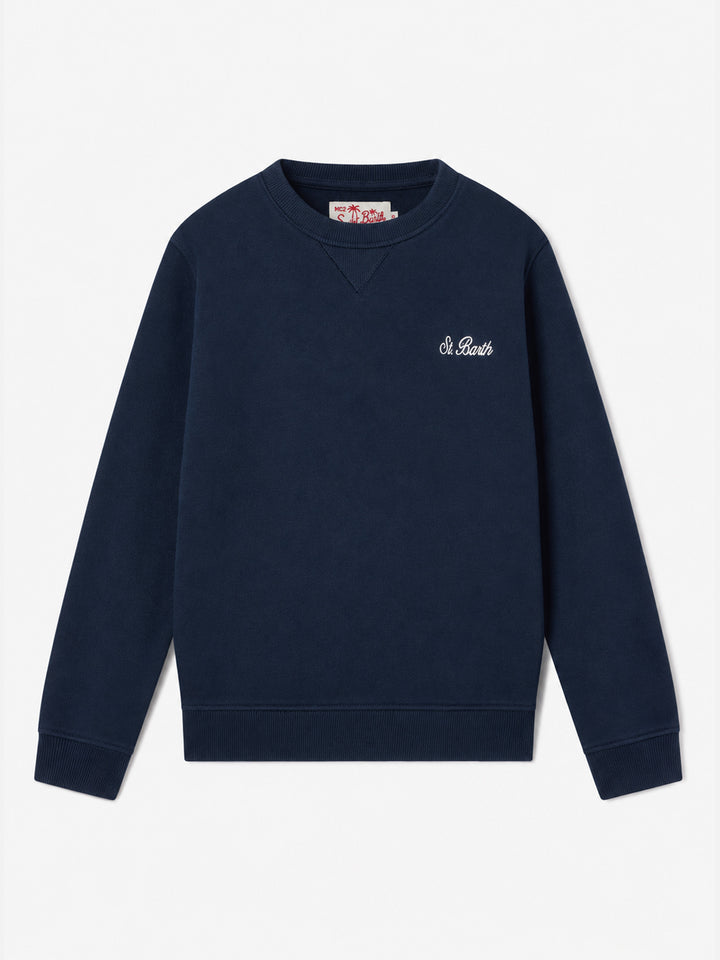 Felpa Cooper Jr blu navy con stampa St. Barth Golf Club