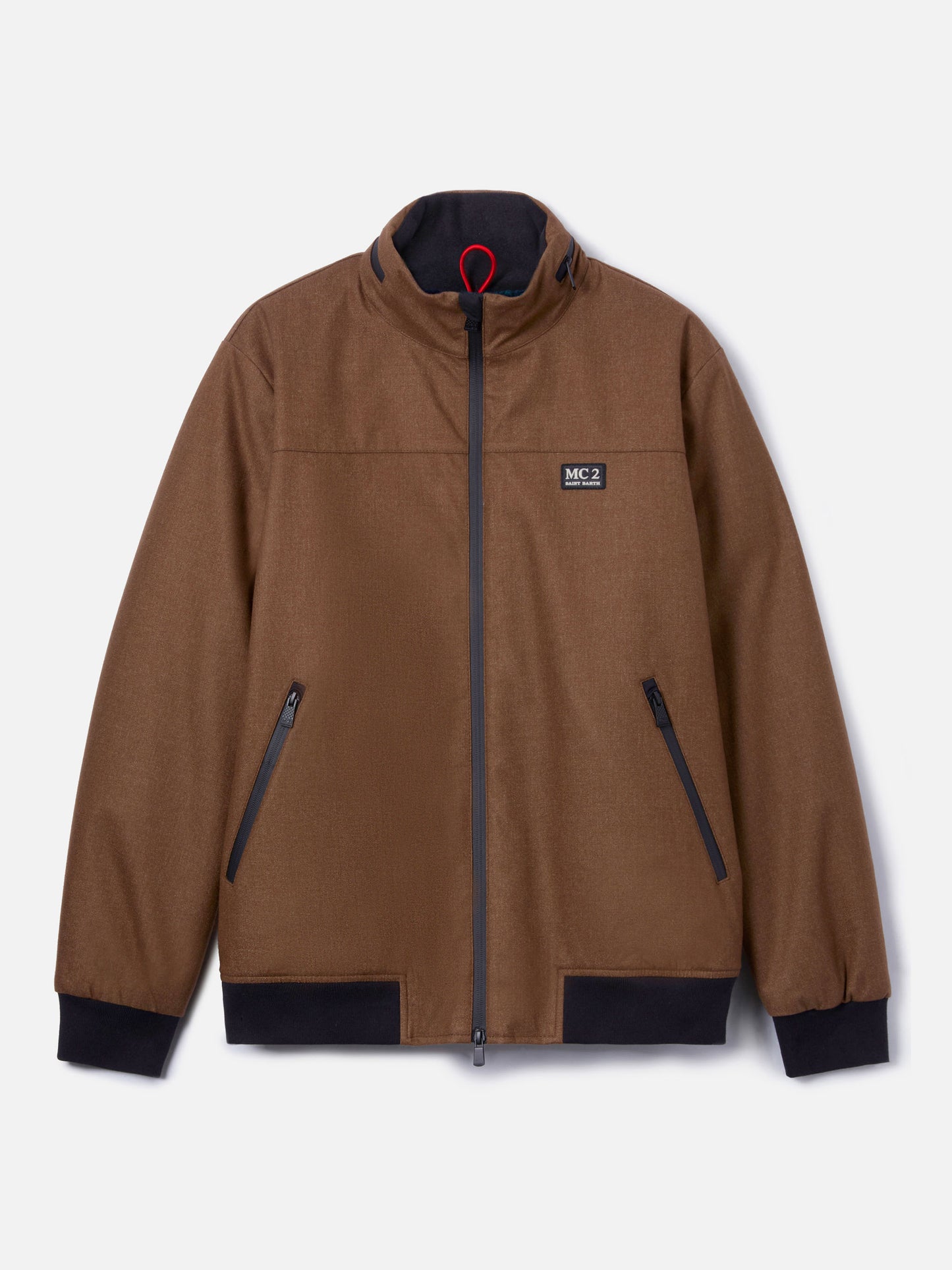 Wollige braune Bomberjacke Country mit Teddyfutter