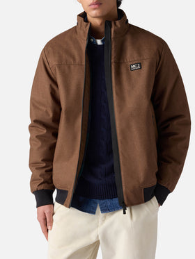 Wollige braune Bomberjacke Country mit Teddyfutter