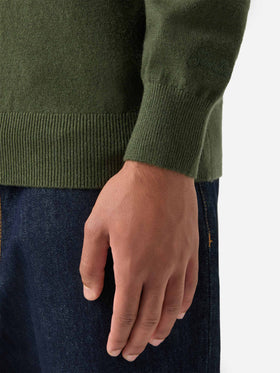 Poloshirt aus einer Merinowoll- und Kaschmirmischung in Military Green Covent 