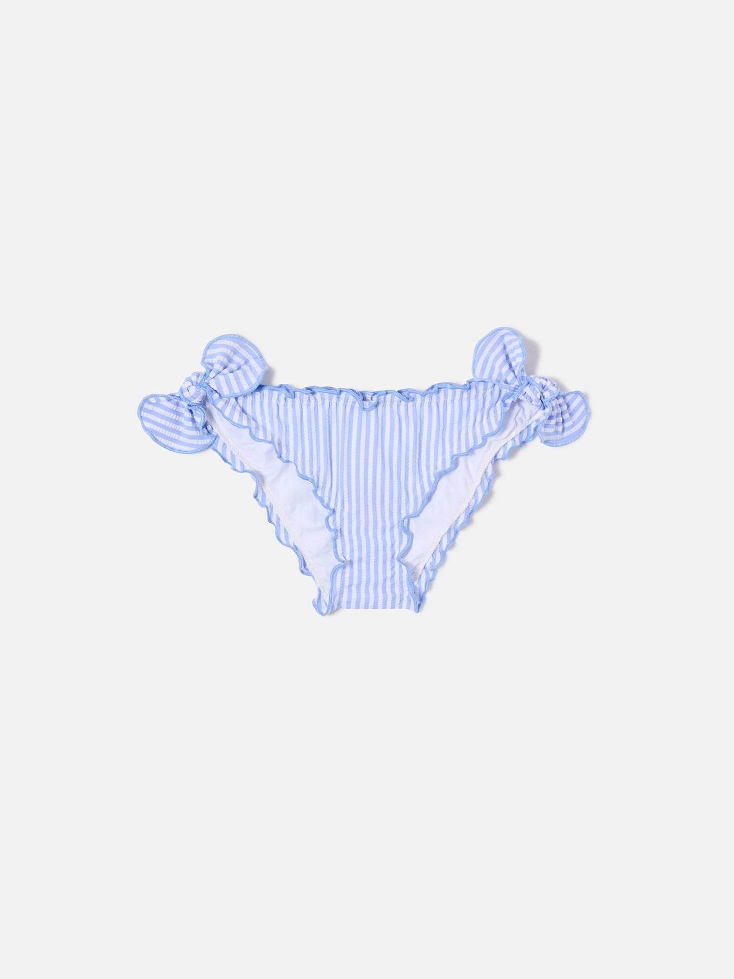 Cric light blue striped seersucker swim briefs