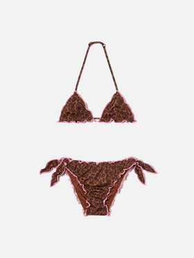 Bikini elástico Cris con estampado animal 