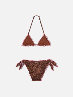 Bikini elástico Cris con estampado animal 