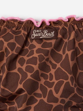 Bikini elástico Cris con estampado animal 