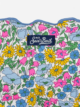 Cris classic triangle bikini with Poppy and Daisy print | MADE WITH LIBERTY FABRIC - MC2 Saint Barth