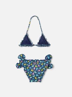 Bikini classico a triangolo Cris con stampa granchi