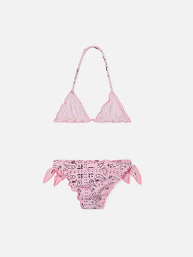 Bikini Cris in tessuto elasticizzato con stampa bandana