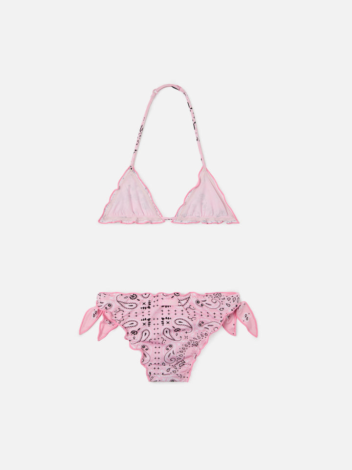 Cris stretch bikini with bandana print