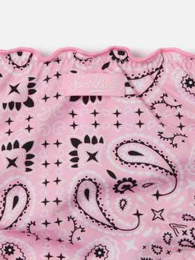 Bikini Cris in tessuto elasticizzato con stampa bandana