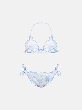 Cris classic triangle bikini with toile de jouy print - MC2 Saint Barth