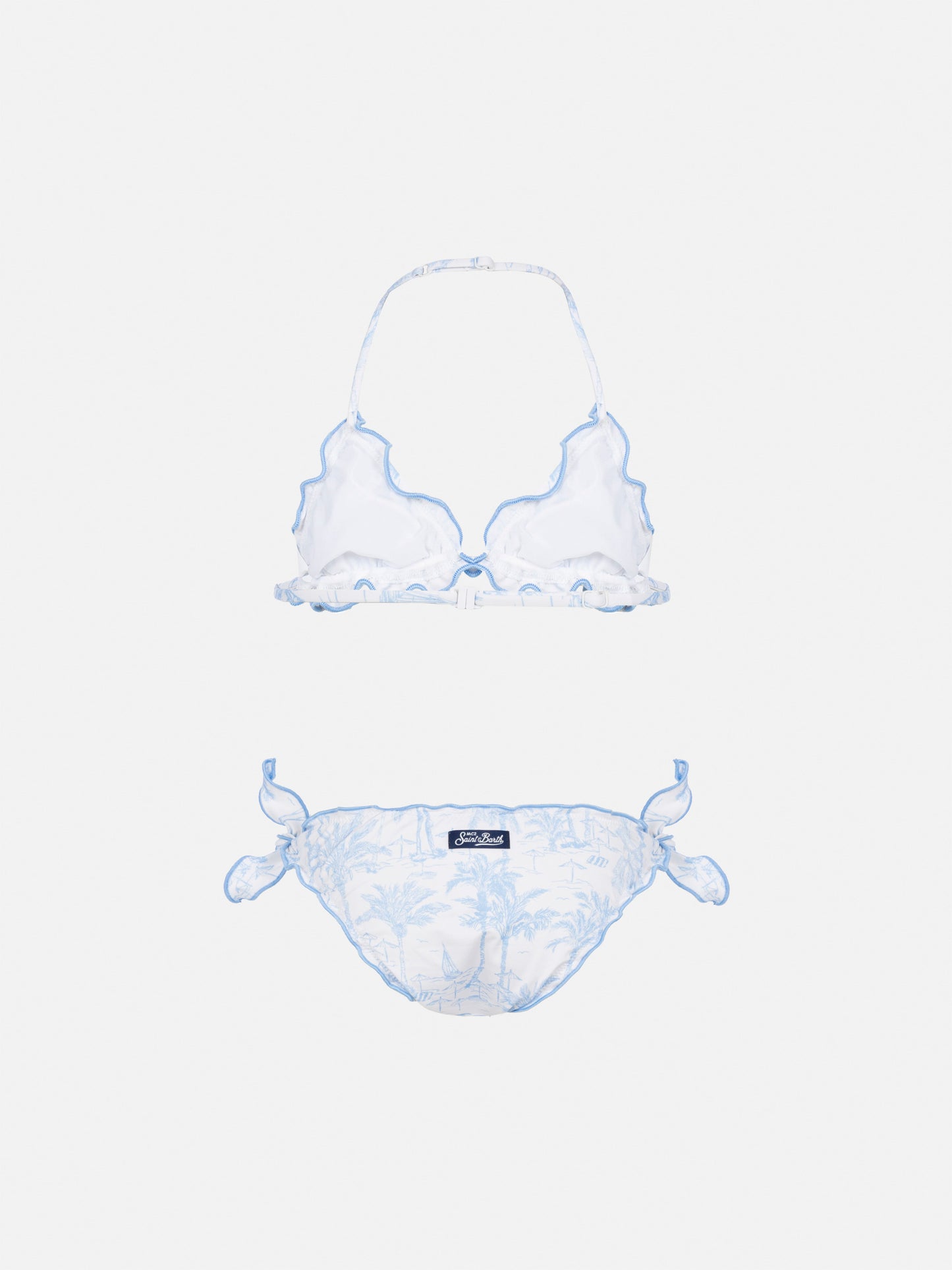 Cris classic triangle bikini with toile de jouy print - MC2 Saint Barth