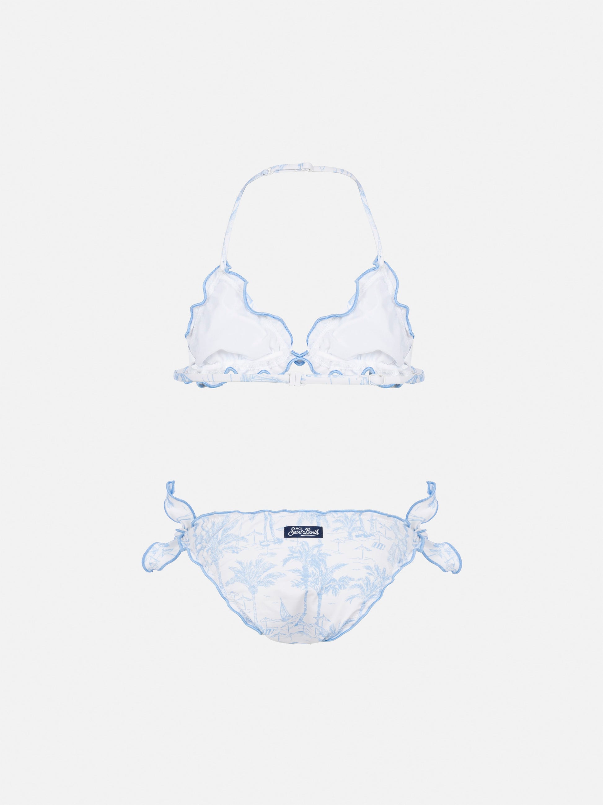 Cris classic triangle bikini with toile de jouy print - MC2 Saint Barth