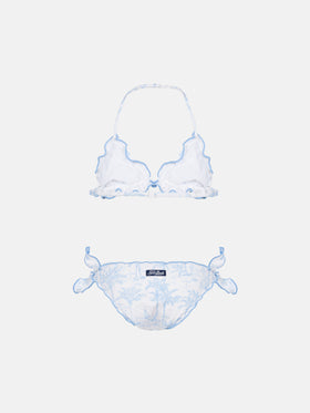 Cris classic triangle bikini with toile de jouy print - MC2 Saint Barth