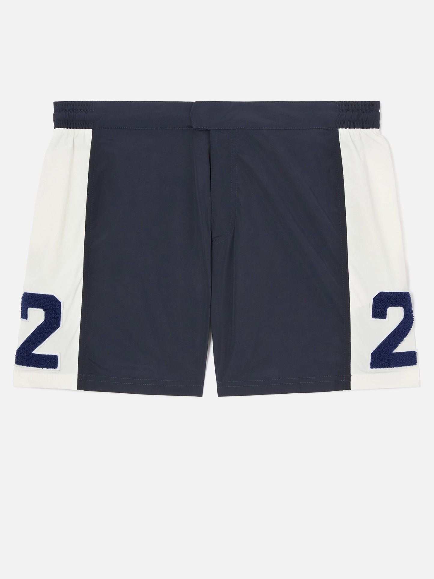 Herren-Badeshorts mit Bändern und Aufnäher