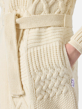 Maxi-Cardigan Daba mit Stickerei und Gürtel