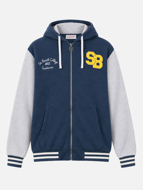 Felpa Danny con patch e ricamo