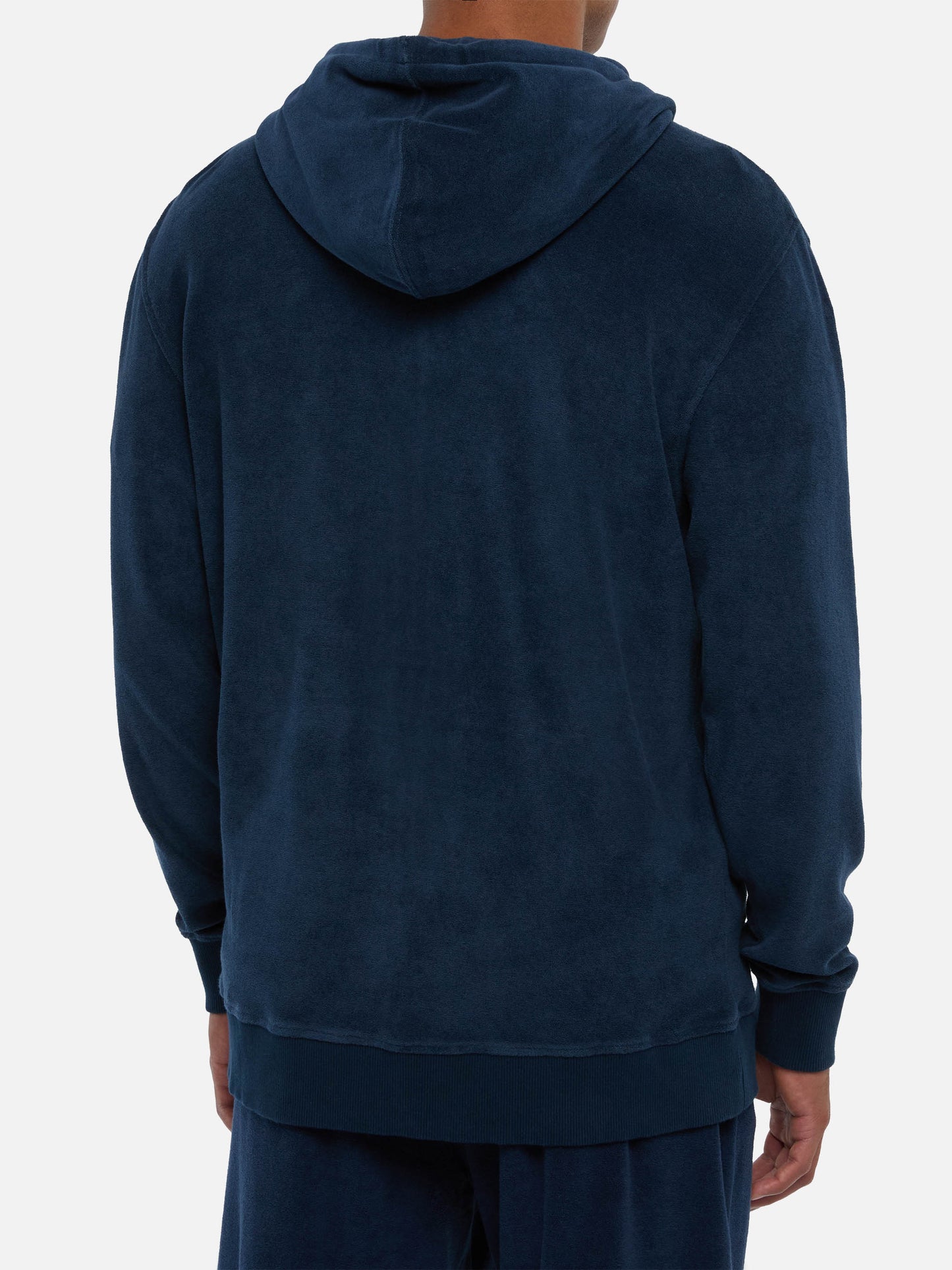 Sweat à capuche zippé en éponge Danny avec broderie St. Barth 