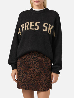 Danya Alpaka-Mischpullover in Schwarz mit Après-Ski-Jacquard