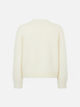 Maglia boxy Danya Jr con jacquard St. Moritz in lurex