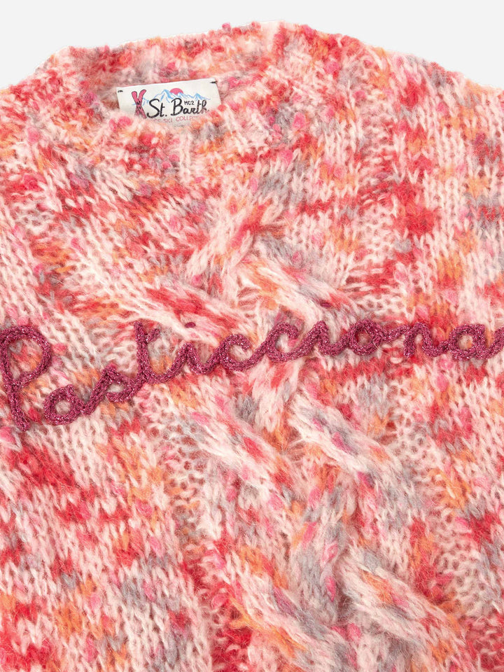 Boxy sweater Danya Soft Jr with Pasticciona embroidery