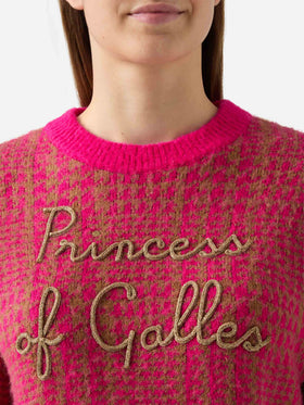 Gebürsteter Rundhalsausschnitt für Damen mit Princess of Galles