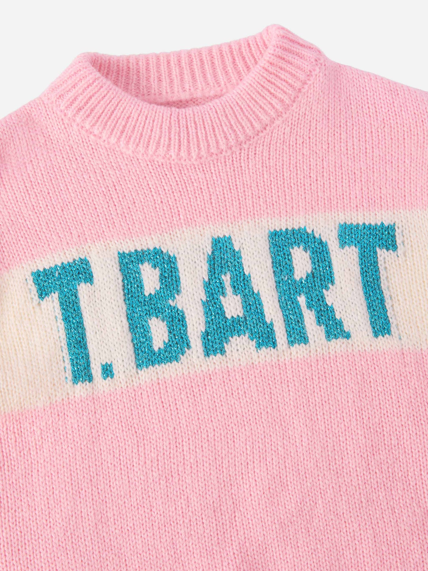 Danya Jr alpaca-blend sweater with St. Barth lurex jacquard