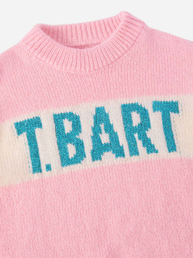 Danya Jr alpaca-blend sweater with St. Barth lurex jacquard