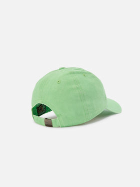 Casquette de baseball Davis en coton vert clair avec logo brodé 
