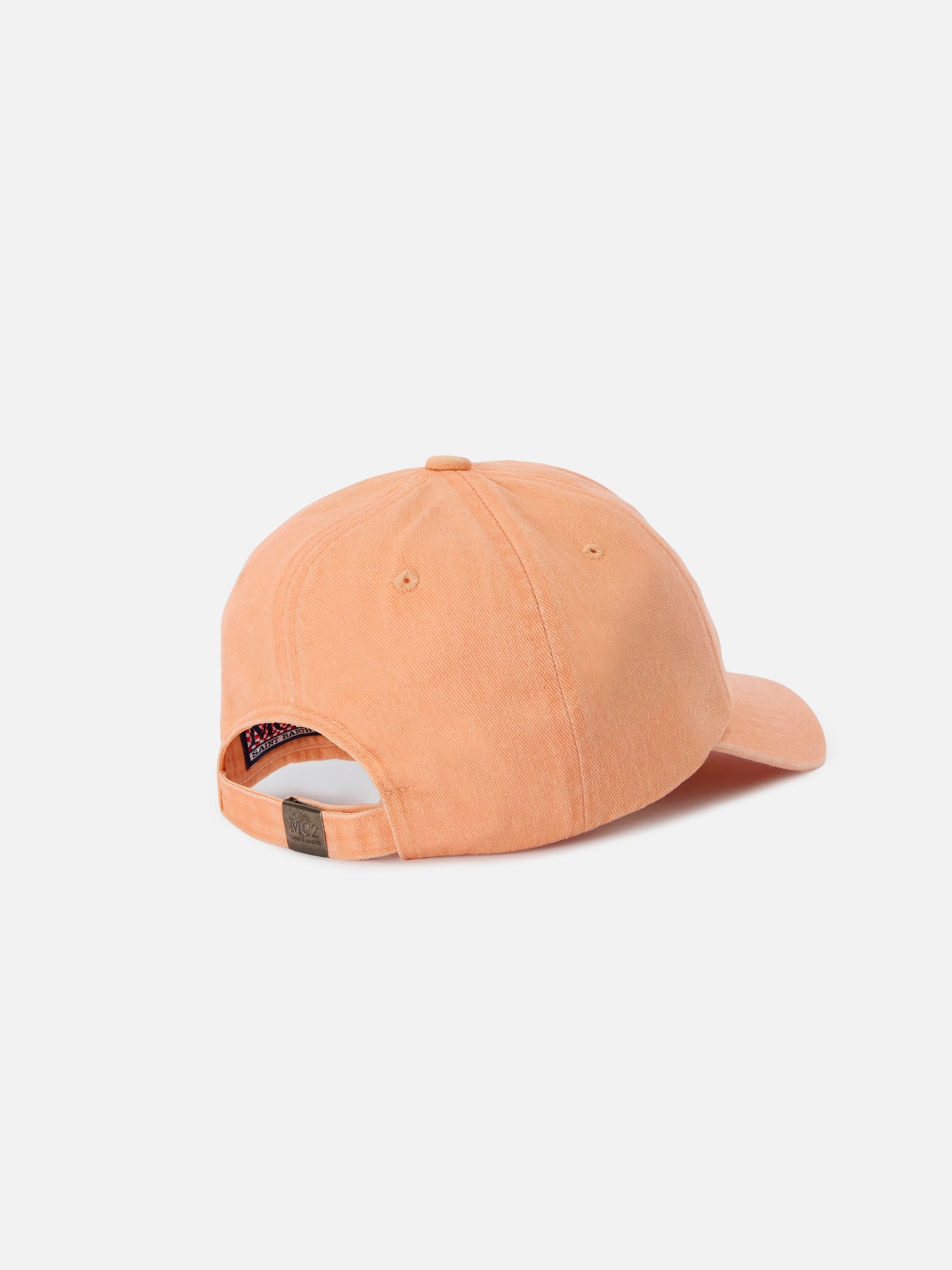Casquette de baseball Davis en coton orange avec logo brodé 