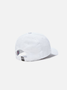 Gorra de béisbol Davis en algodón blanco con logotipo bordado 