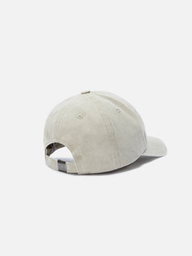 Gorra de béisbol Davis de algodón beige con logotipo bordado 