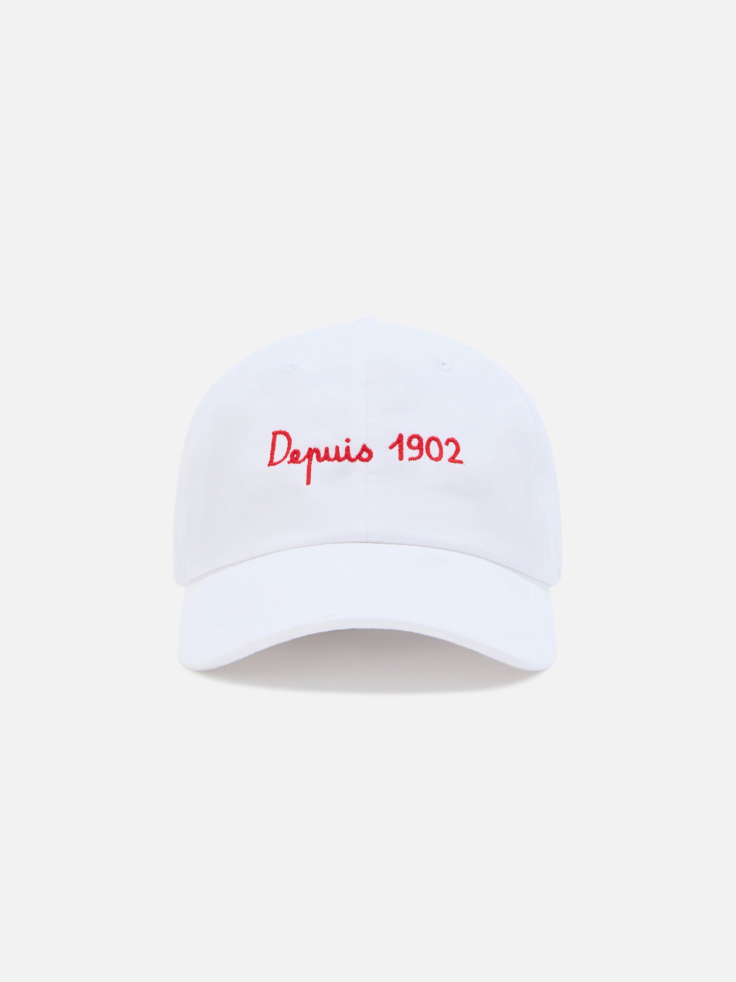 Gorra de béisbol Davis de algodón blanco con bordado AS Cannes | AS CANNES SPECIAL EDITION 