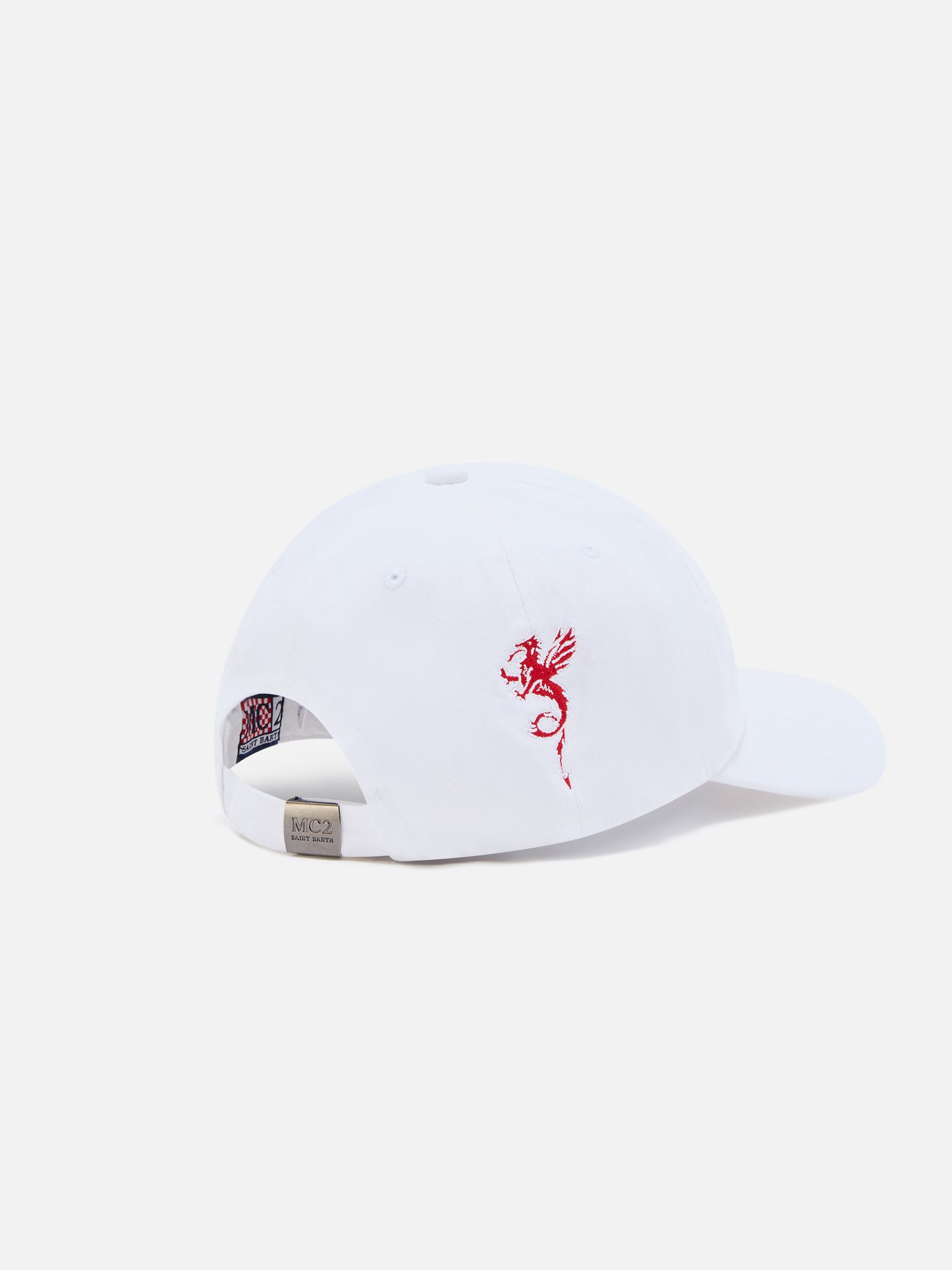 Gorra de béisbol Davis de algodón blanco con bordado AS Cannes | AS CANNES SPECIAL EDITION 