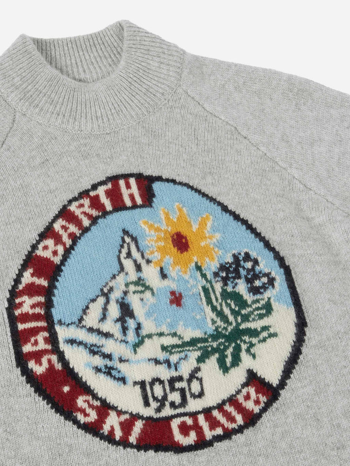 Half-turtleneck Davos with Matterhorn jacquard