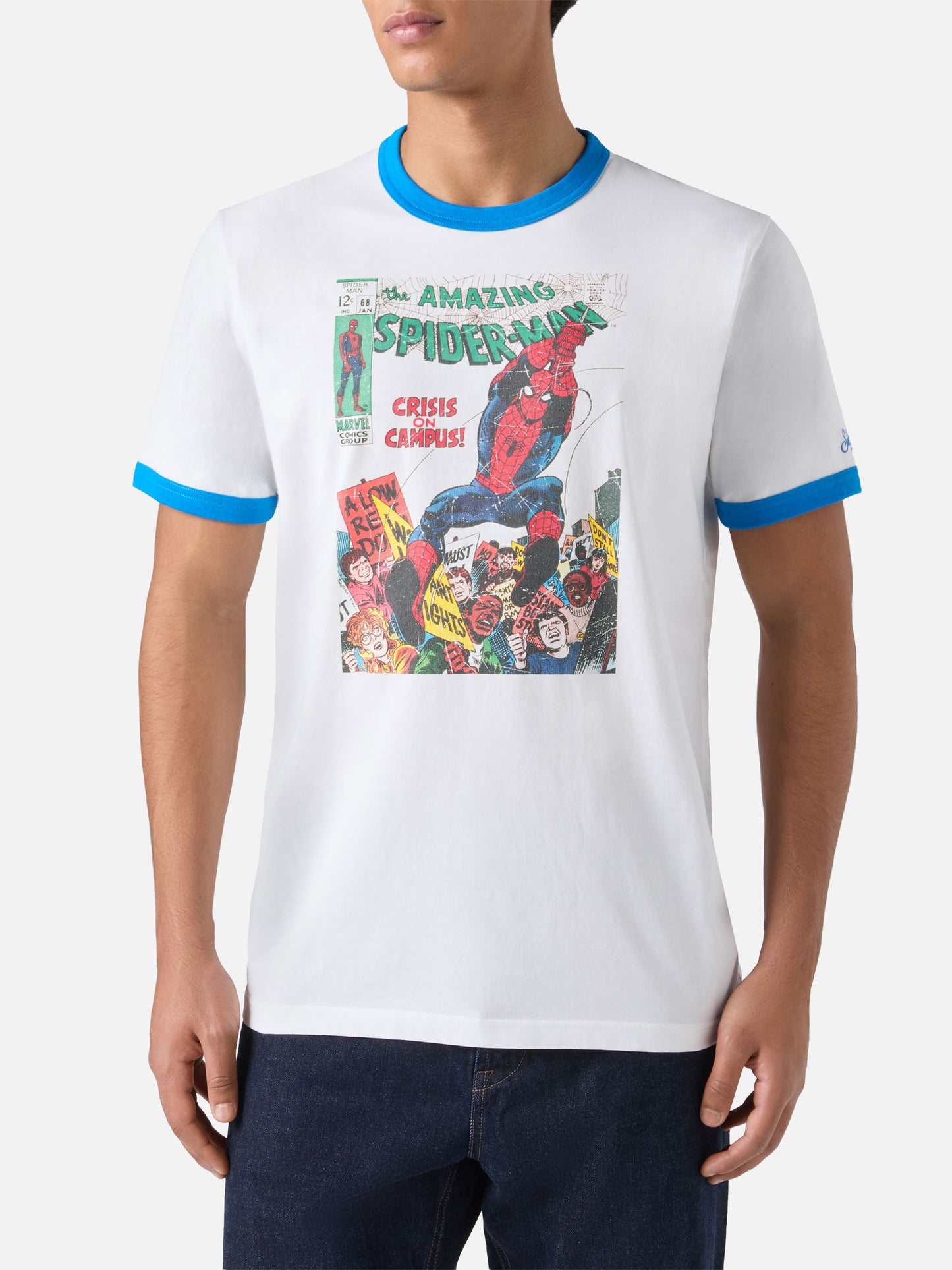 Herren-Baumwoll-T-Shirt mit Spiderman-Print | MARVEL SPECIAL EDITION