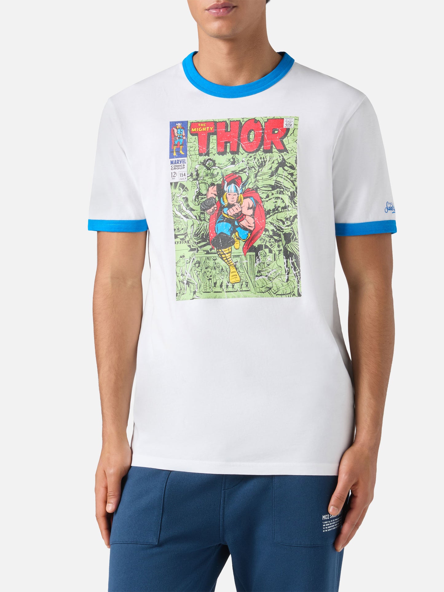 Herren-Baumwoll-T-Shirt mit Thor-Print | MARVEL SPECIAL EDITION