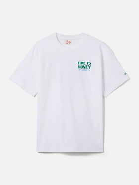 Camiseta Delmar con estampado Time Is Money y maxi gráfico en la espalda 