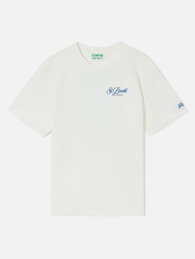Camiseta Delmar en blanco con estampado Peanuts Padel Paradise 