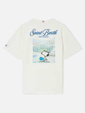 Camiseta Delmar en blanco con estampado Peanuts Padel Paradise 
