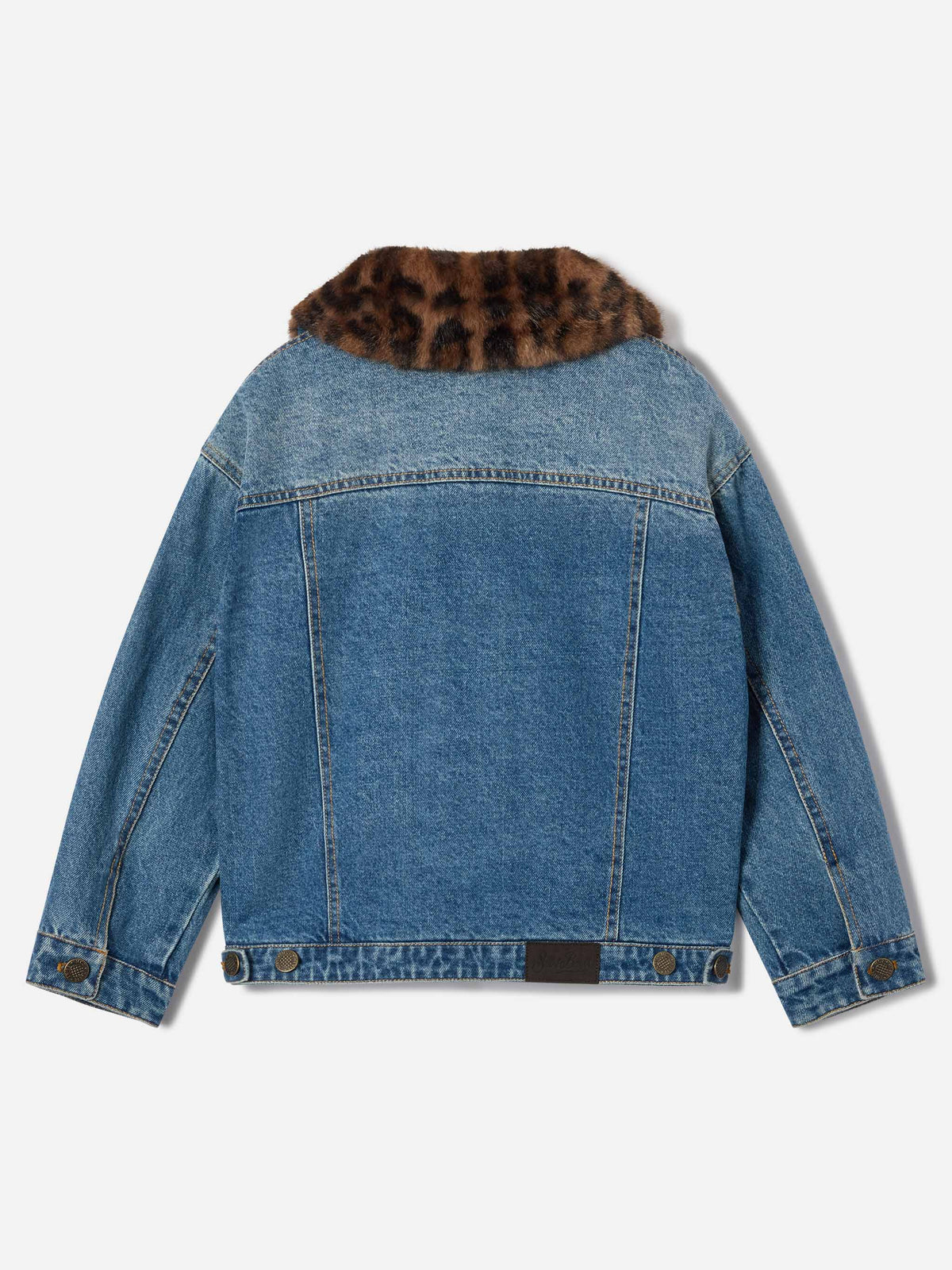 Light blue Dailys denim jacket with faux fur collar