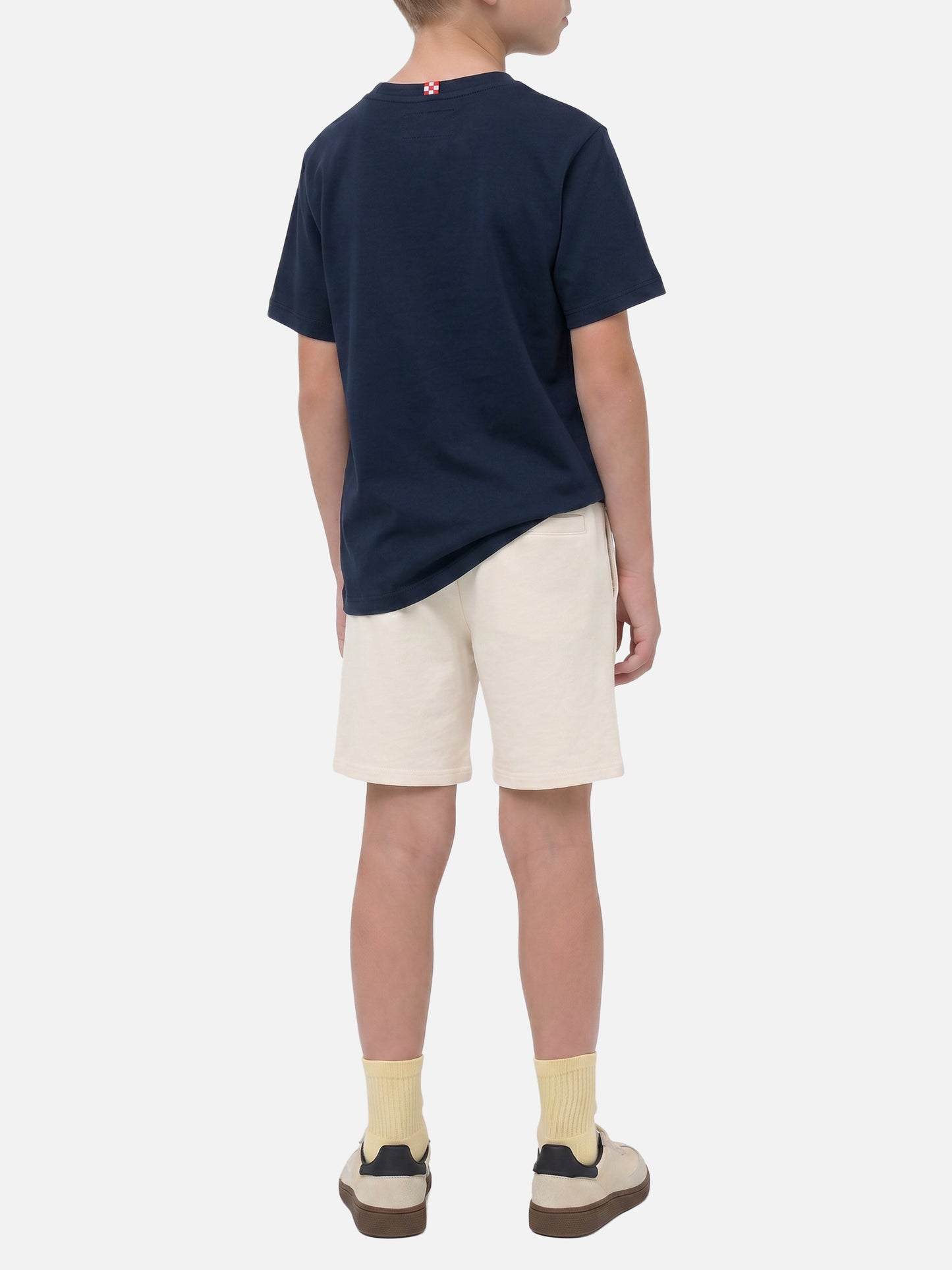 T-shirt Blue Denver Jr en pur coton avec imprimé Sport Club 