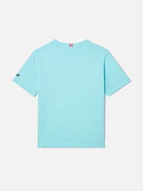 T-shirt Denver Jr avec broderie Vita Smeralda 
