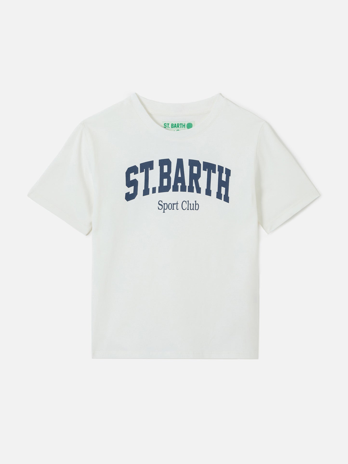 Camiseta White Denver Jr de puro algodón con estampado Sport Club 